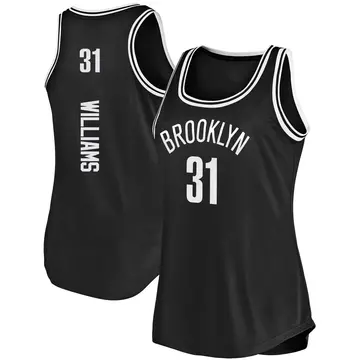 Brooklyn Nets Alondes Williams Tank Jersey - Icon Edition - Women's Fast Break Black