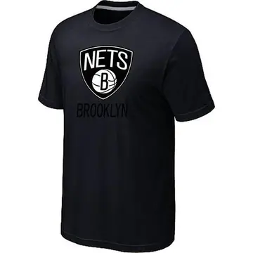 Brooklyn Nets Big & Tall Primary Logo T-Shirt - - Men's Black