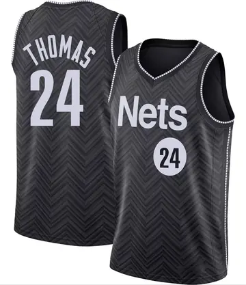 Brooklyn Nets Cam Thomas 2020/21 Jersey - Earned Edition - Men's Swingman Black