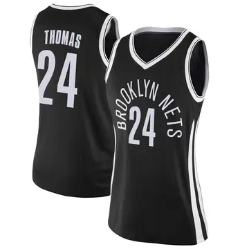 Brooklyn Nets Cam Thomas Jersey - City Edition - Women's Swingman Black