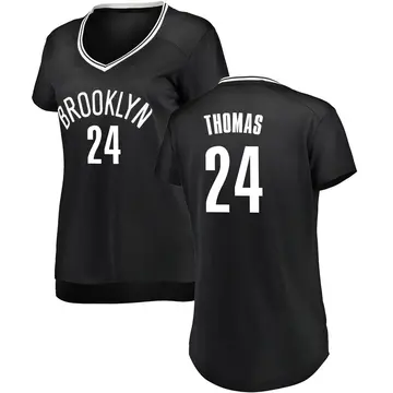 Brooklyn Nets Cam Thomas Jersey - Icon Edition - Women's Fast Break Black