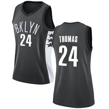 Brooklyn Nets Cam Thomas Jersey - Statement Edition - Women's Swingman Gray