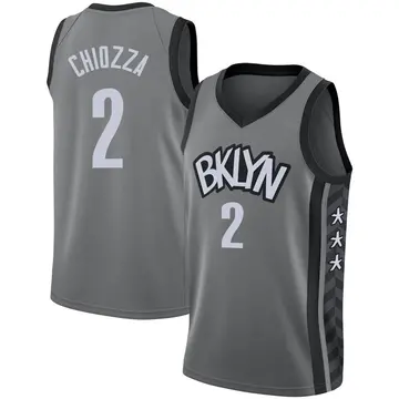 Brooklyn Nets Chris Chiozza 2020/21 Jersey - Statement Edition - Men's Swingman Gray