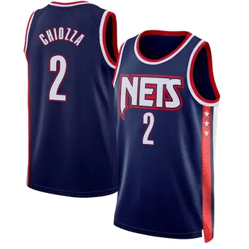 Brooklyn Nets Chris Chiozza 2021/22 City Edition Jersey - Men's Swingman Navy