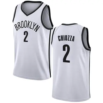 Brooklyn Nets Chris Chiozza Jersey - Association Edition - Men's Swingman White