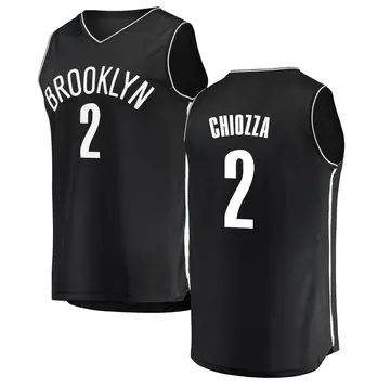 Brooklyn Nets Chris Chiozza Jersey - Icon Edition - Men's Fast Break Black