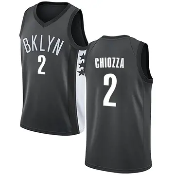 Brooklyn Nets Chris Chiozza Jersey - Statement Edition - Men's Swingman Gray