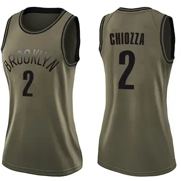 Brooklyn Nets Chris Chiozza Salute to Service Jersey - Women's Swingman Green