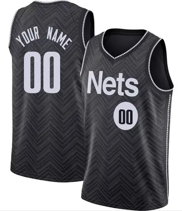 Brooklyn Nets Custom 2020/21 Jersey - Earned Edition - Men's Swingman Black