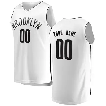 Brooklyn Nets Custom Jersey - Association Edition - Men's Fast Break White