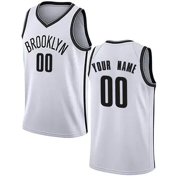 Brooklyn Nets Custom Jersey - Association Edition - Men's Swingman White
