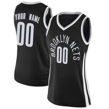 Brooklyn Nets Custom Jersey - City Edition - Women's Swingman Black