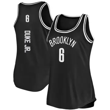 Brooklyn Nets David Duke Jr. Tank Jersey - Icon Edition - Women's Fast Break Black