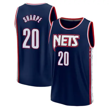 Brooklyn Nets Day'Ron Sharpe 2021/22 Replica City Edition Jersey - Men's Fast Break Navy