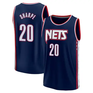 Brooklyn Nets Day'Ron Sharpe 2021/22 Replica City Edition Jersey - Youth Fast Break Navy
