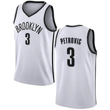 Brooklyn Nets Drazen Petrovic Jersey - Association Edition - Men's Swingman White