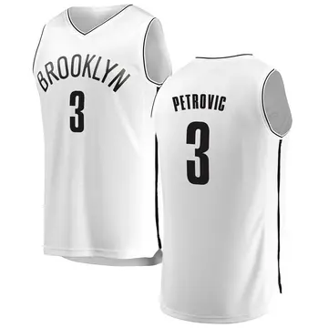 Brooklyn Nets Drazen Petrovic Jersey - Association Edition - Youth Fast Break White