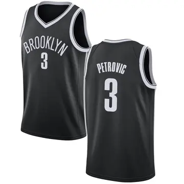 Brooklyn Nets Drazen Petrovic Jersey - Icon Edition - Men's Swingman Black