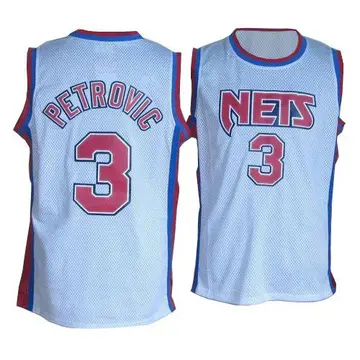 Brooklyn Nets Drazen Petrovic Throwback Jersey - Men's Swingman White