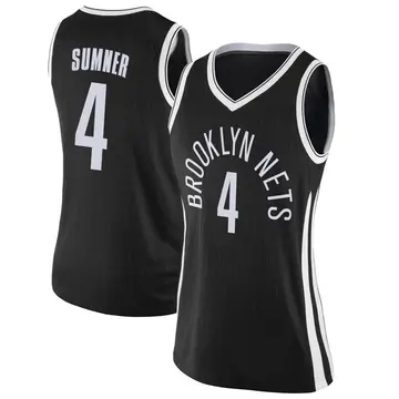 Brooklyn Nets Edmond Sumner Jersey - City Edition - Women's Swingman Black