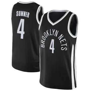 Brooklyn Nets Edmond Sumner Jersey - City Edition - Youth Swingman Black