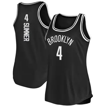 Brooklyn Nets Edmond Sumner Tank Jersey - Icon Edition - Women's Fast Break Black