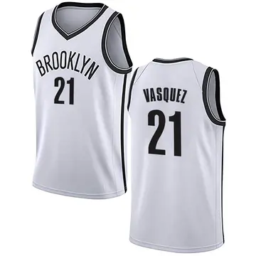 Brooklyn Nets Greivis Vasquez Jersey - Association Edition - Youth Swingman White