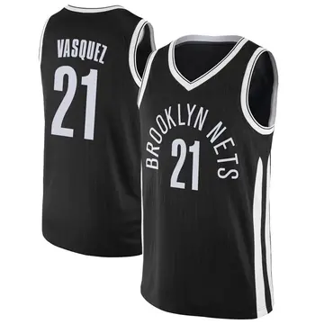 Brooklyn Nets Greivis Vasquez Jersey - City Edition - Men's Swingman Black