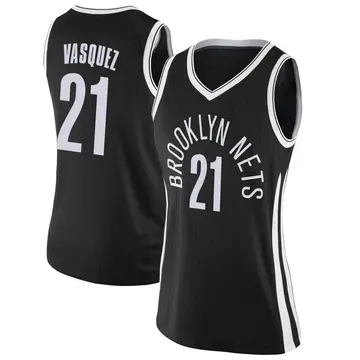 Brooklyn Nets Greivis Vasquez Jersey - City Edition - Women's Swingman Black