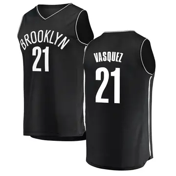 Brooklyn Nets Greivis Vasquez Jersey - Icon Edition - Men's Fast Break Black