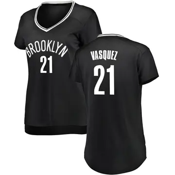 Brooklyn Nets Greivis Vasquez Jersey - Icon Edition - Women's Fast Break Black