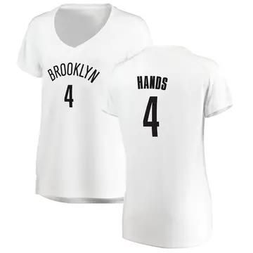 Brooklyn Nets Jaylen Hands Jersey - Association Edition - Women's Fast Break White