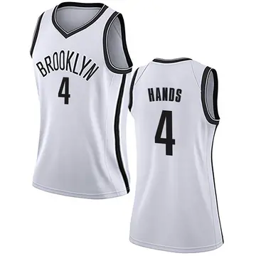 Brooklyn Nets Jaylen Hands Jersey - Association Edition - Women's Swingman White