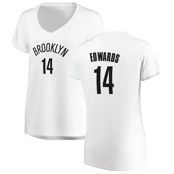 Brooklyn Nets Kessler Edwards Jersey - Association Edition - Women's Fast Break White