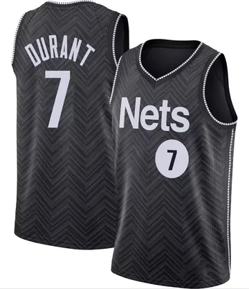 Brooklyn Nets Kevin Durant 2020/21 Jersey - Earned Edition - Youth Swingman Black
