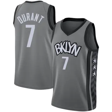 Brooklyn Nets Kevin Durant 2020/21 Jersey - Statement Edition - Men's Swingman Gray