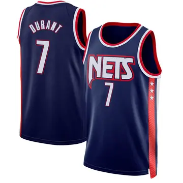 Brooklyn Nets Kevin Durant 2021/22 City Edition Jersey - Men's Swingman Navy