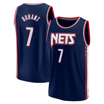 Brooklyn Nets Kevin Durant 2021/22 Replica City Edition Jersey - Youth Fast Break Navy