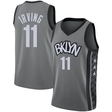 Brooklyn Nets Kyrie Irving 2020/21 Jersey - Statement Edition - Youth Swingman Gray