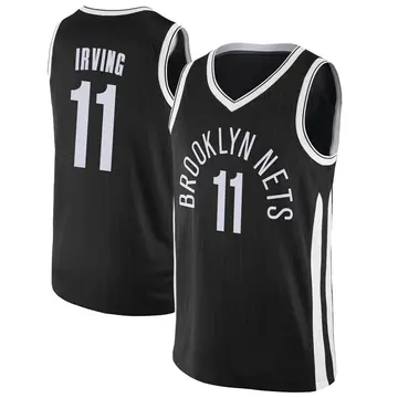 Brooklyn Nets Kyrie Irving Jersey - City Edition - Men's Swingman Black