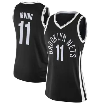 Brooklyn Nets Kyrie Irving Jersey - City Edition - Women's Swingman Black