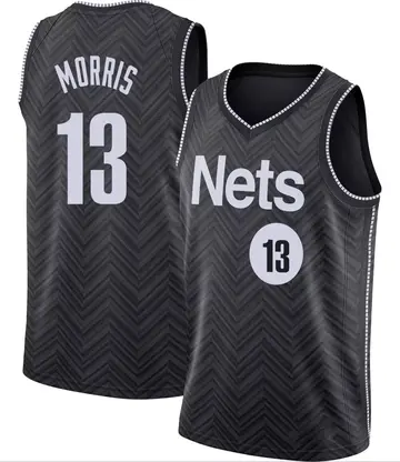 Brooklyn Nets Markieff Morris 2020/21 Jersey - Earned Edition - Men's Swingman Black