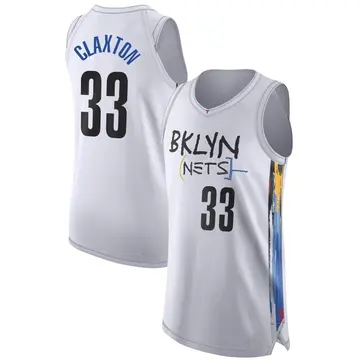 Nicolas Claxton Brooklyn Nets 2021 Season Youth #33 Hardwood Classics Jersey  - Blue 883212-603