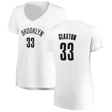 Brooklyn Nets Nic Claxton Jersey - Association Edition - Women's Fast Break White