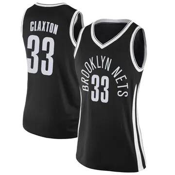 Brooklyn Nets Nic Claxton Jersey - City Edition - Women's Swingman Black