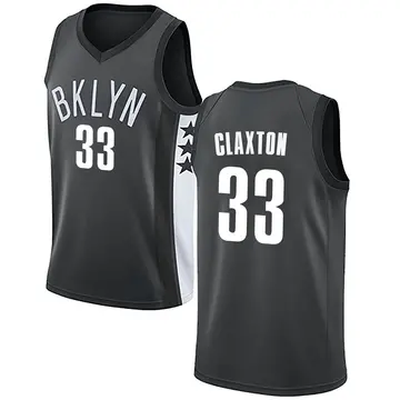 Brooklyn Nets Nic Claxton Jersey - Statement Edition - Men's Swingman Gray