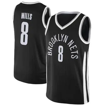 Brooklyn Nets Patty Mills Jersey - City Edition - Men's Swingman Black
