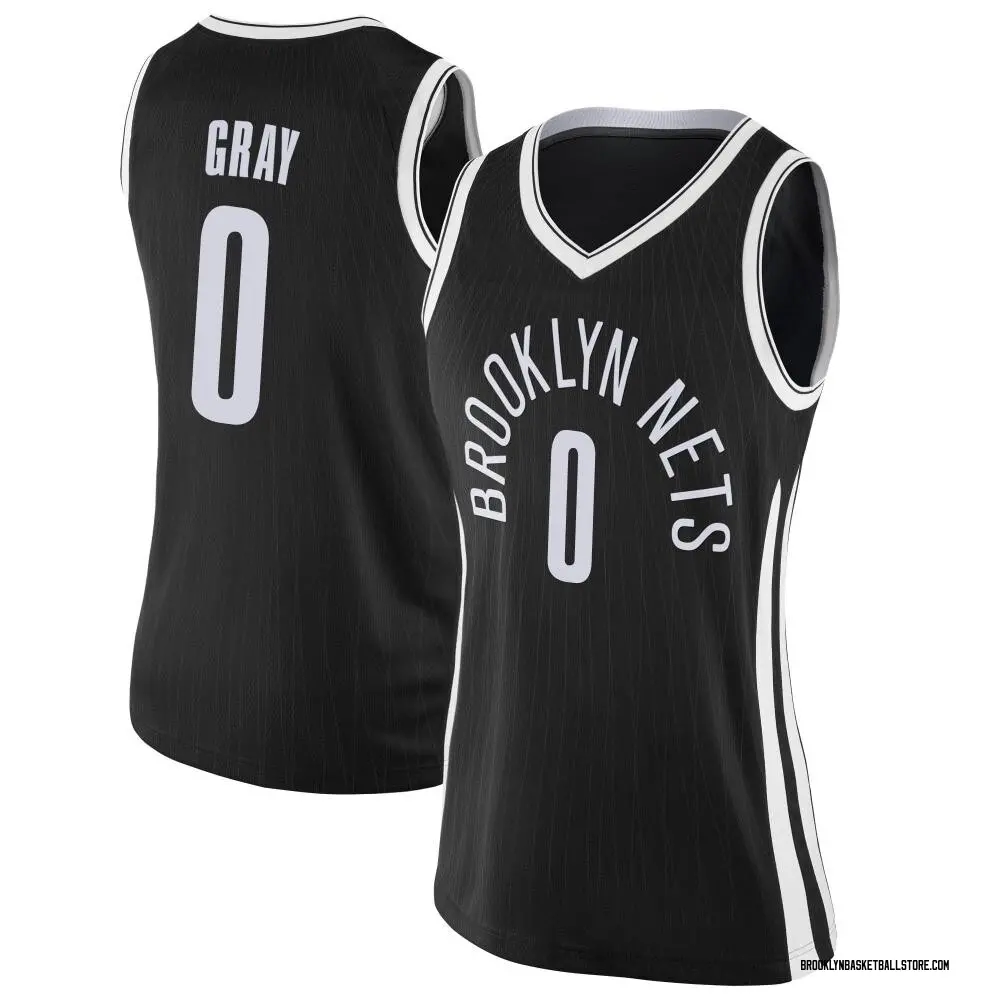 Brooklyn Nets RaiQuan Gray Jersey - City Edition - Women's Swingman Black