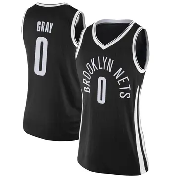 Brooklyn Nets RaiQuan Gray Jersey - City Edition - Women's Swingman Black