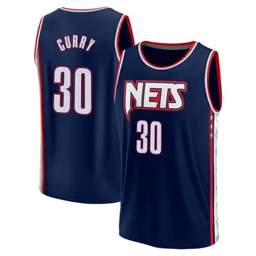 Brooklyn Nets Seth Curry 2021/22 Replica City Edition Jersey - Youth Fast Break Navy